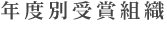年度別受賞組織